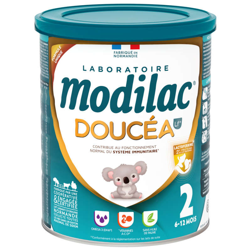 Modilac Doucéa Lait pour Bébé en Poudre 2ème âge 820g