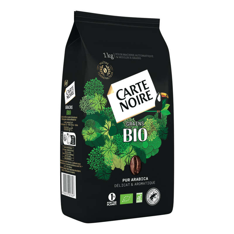 Carte Noire Bio Café Grains Pur Arabica 1kg