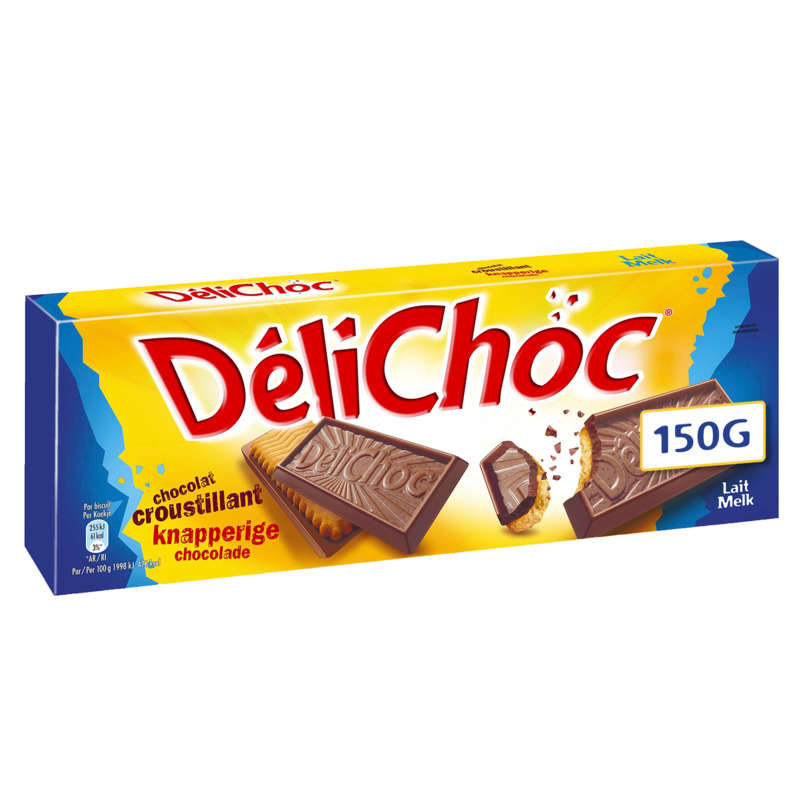 Délichoc Tablette Chocolat Au Lait Croustillant 150g