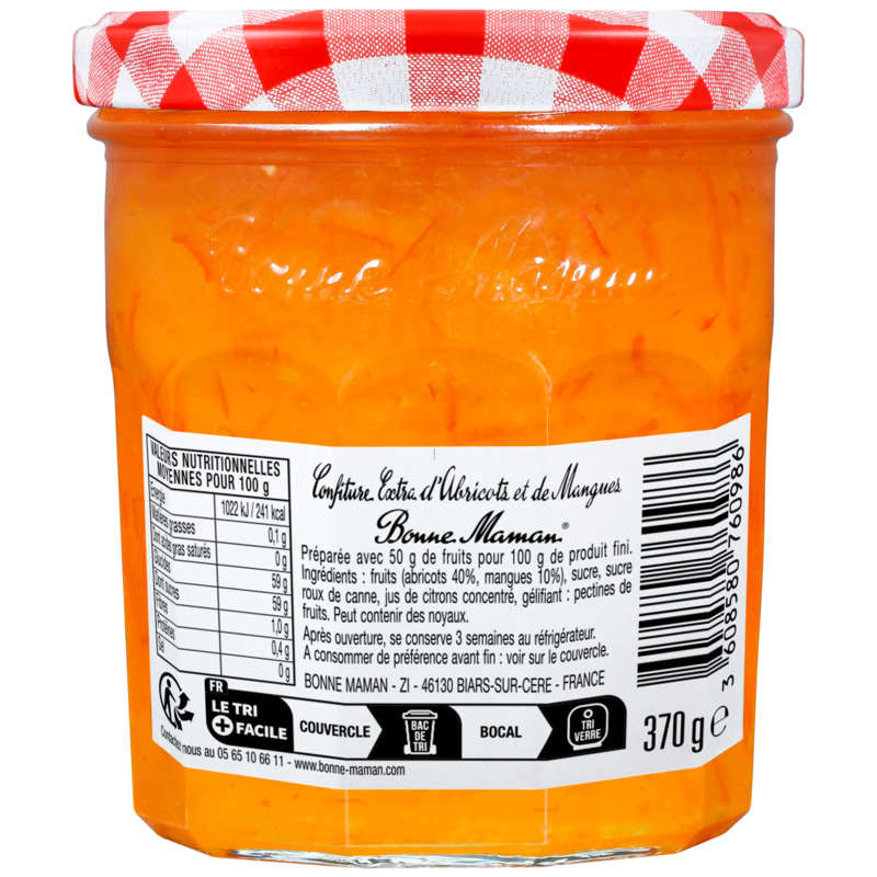 Bonne Maman Marmelade oranges amères 370g