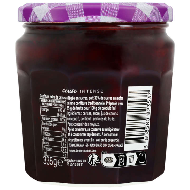 Bonne Maman Confiture Cerise Intense 335g