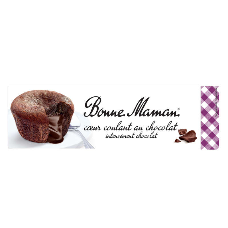 Bonne Maman Coeur Fondant Au Chocolat 2x80g