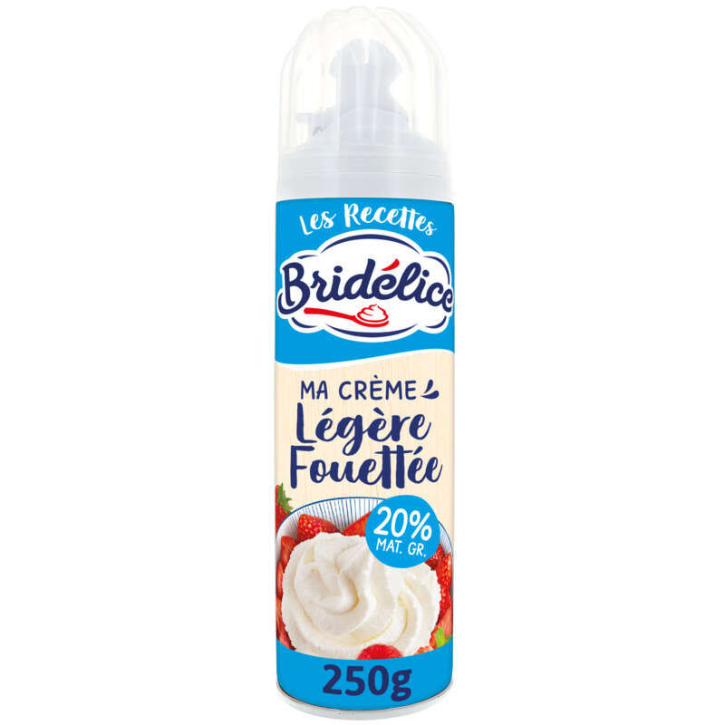 Bridélice Crème Fouettée Légère 20% M.G.. 250g