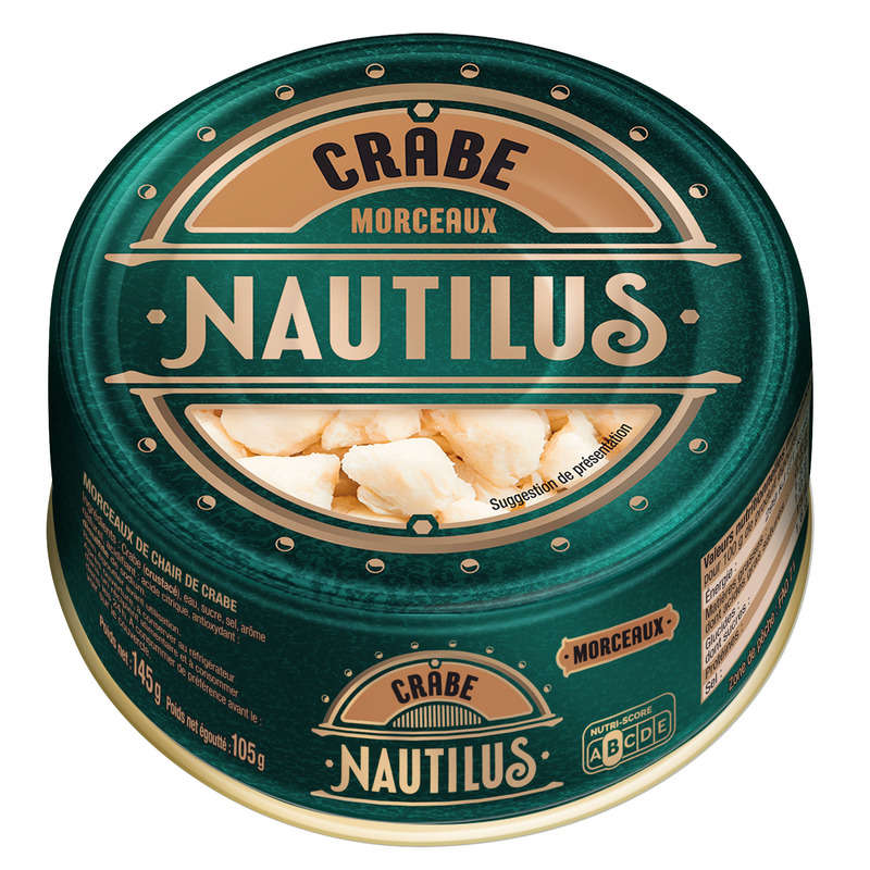 Nautilus Crabe 100% Morceaux 105g