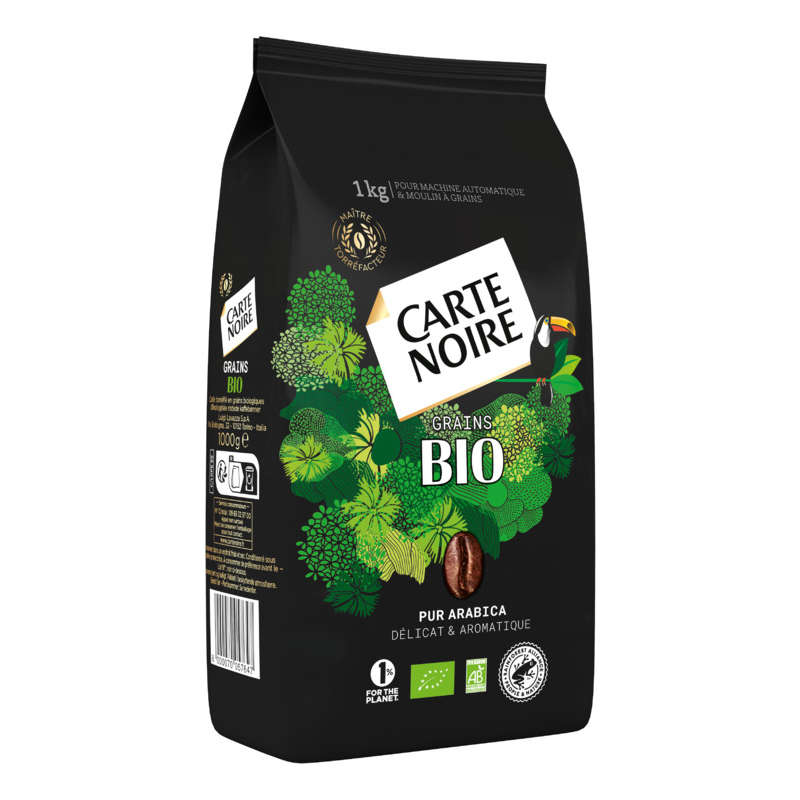 Carte Noire Bio Café Grains Pur Arabica 1kg