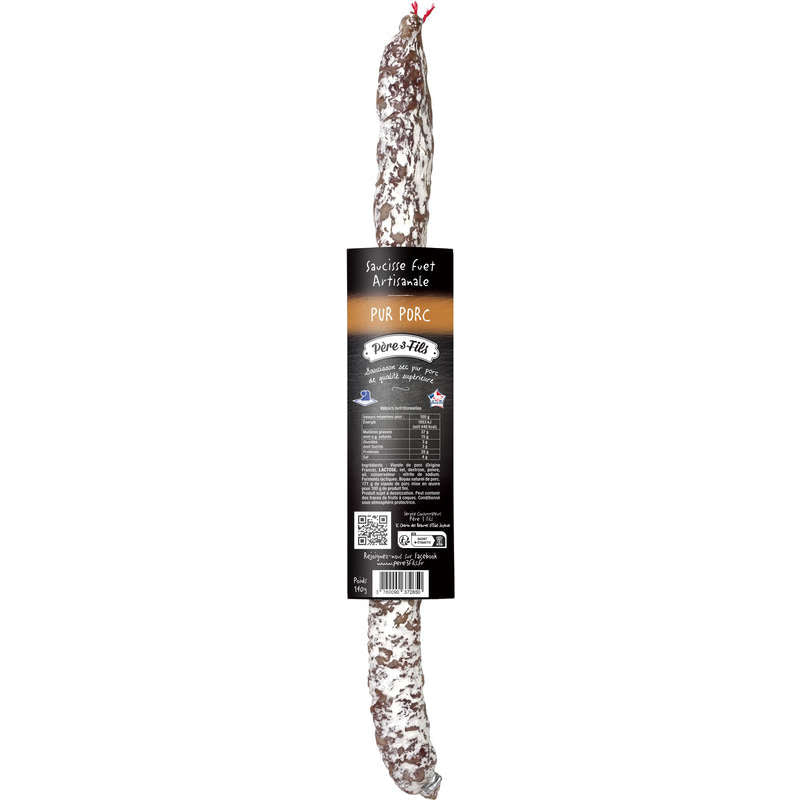 Père 3 Fils Saucisse Fuet pur porc artisanale 140g