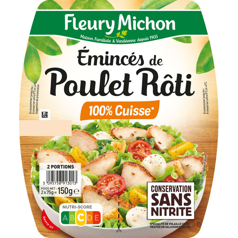 Fleury Michon Émincés De Poulet Rôti 2x75g