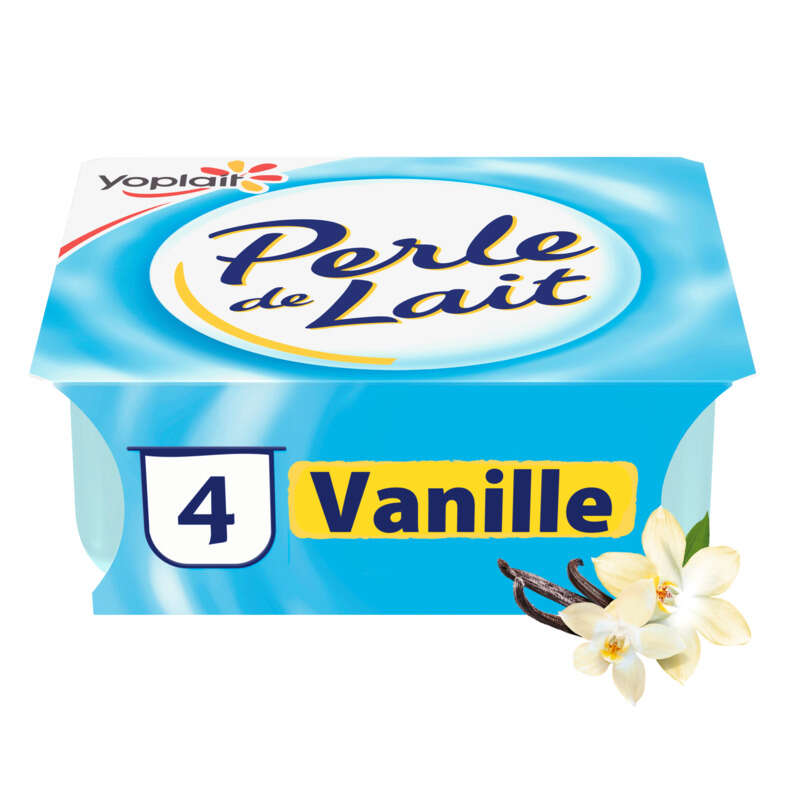 Yoplait Perle De Lait Vanille Yaourt Brassé Pots 4x125g