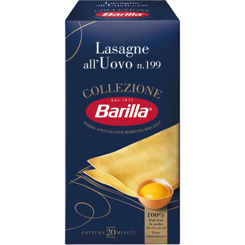 Barilla Pâtes lasagnes aux œufs collezione 500g