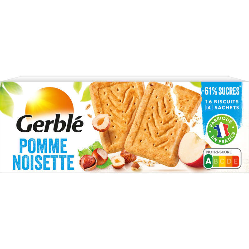 Gerblé Biscuit pomme noisette 230g