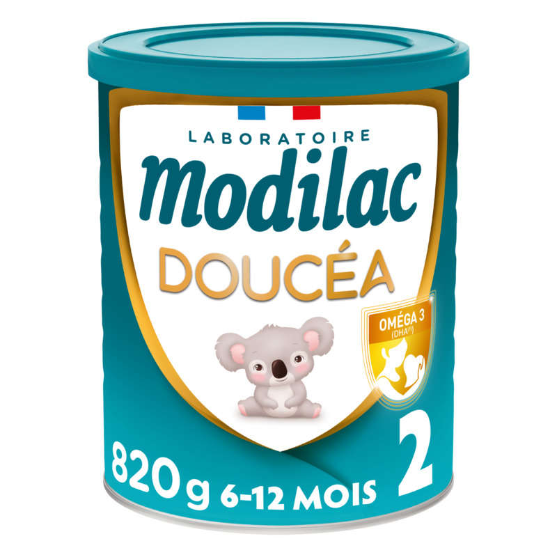 Modilac Doucéa Lait pour Bébé en Poudre 2ème âge 820g