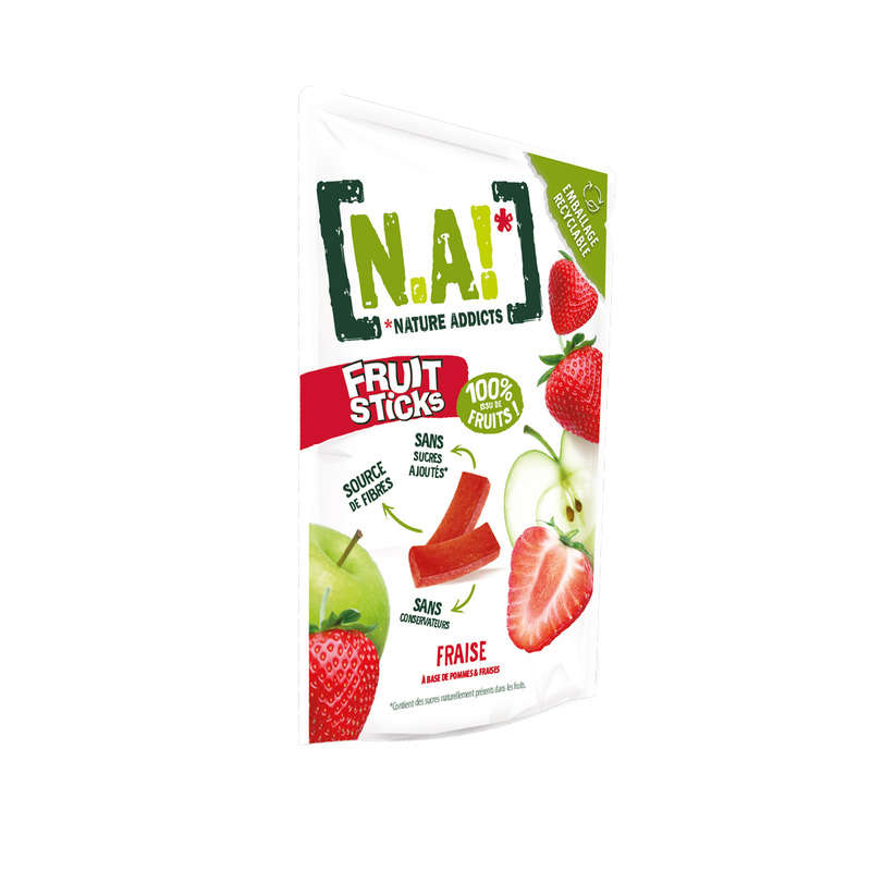 N.A! Sticks De Fruits Saveur Fraise 40g