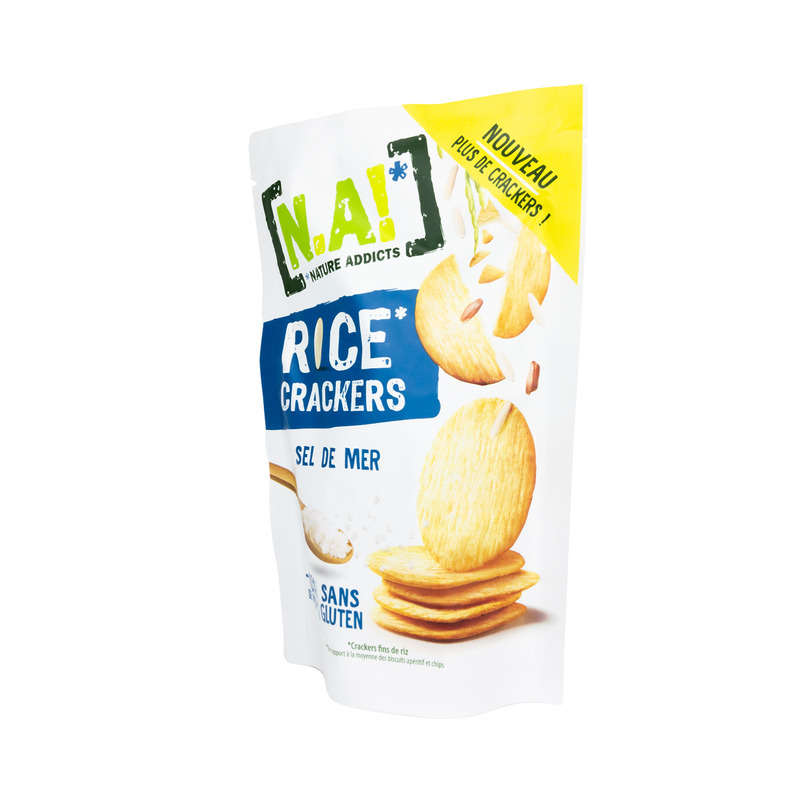 Nature Addicts Rice Crackers saveur sel de mer 85g