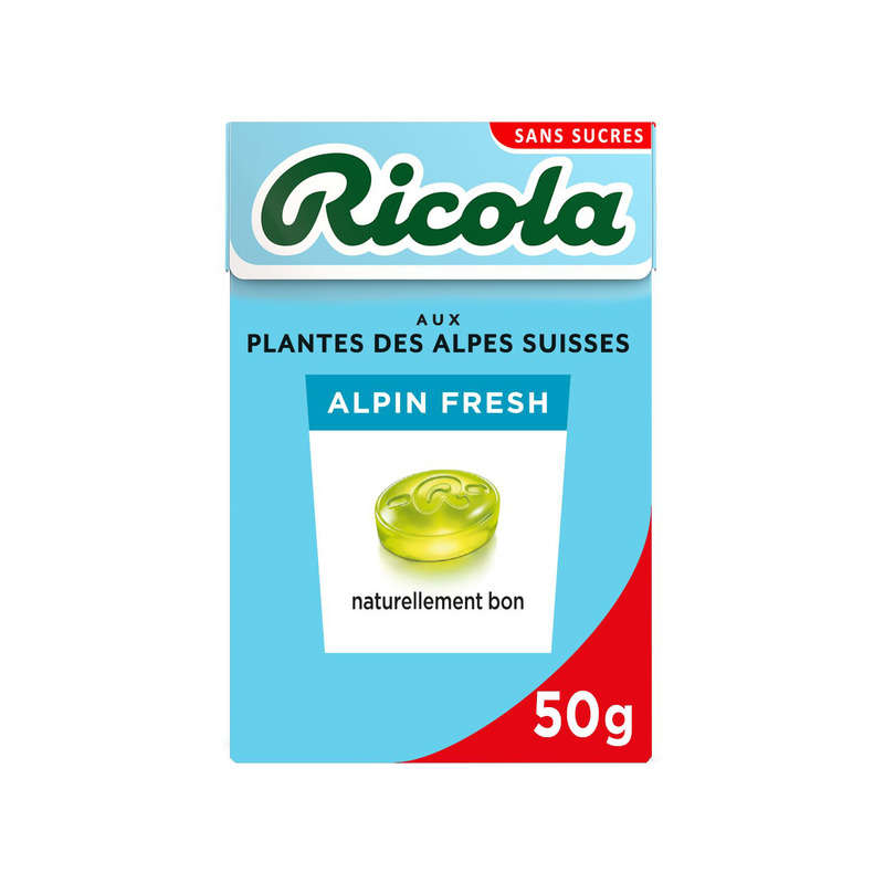 Ricola Bonbons Suisses Aux Plantes Sans Sucres 50g