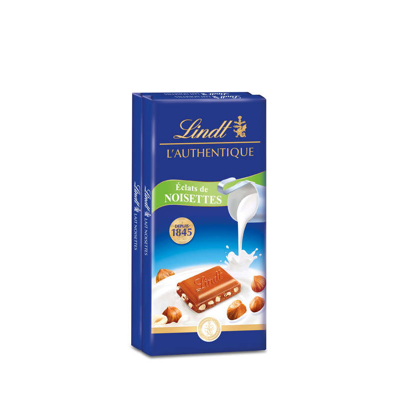 Lindt Tablette De Chocolat Lait Et Noisettes 2x100g