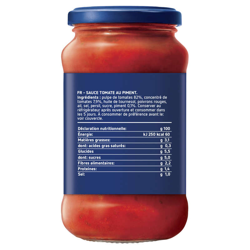 Barilla Sauce tomates arrabbiata 400g