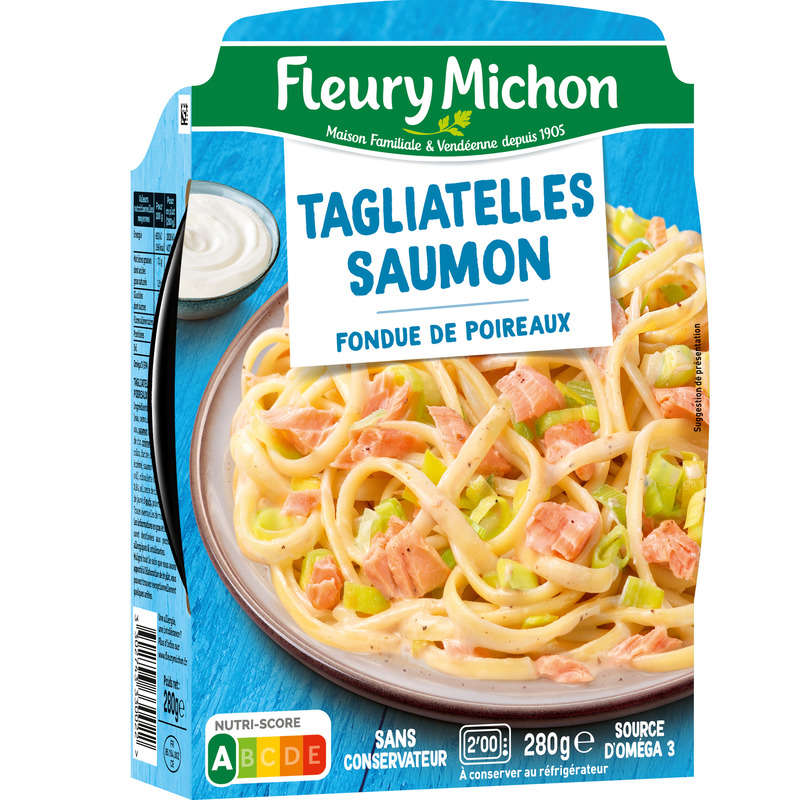 Fleury Michon Tagliatelles Au Saumon Crème Ciboulette 280g