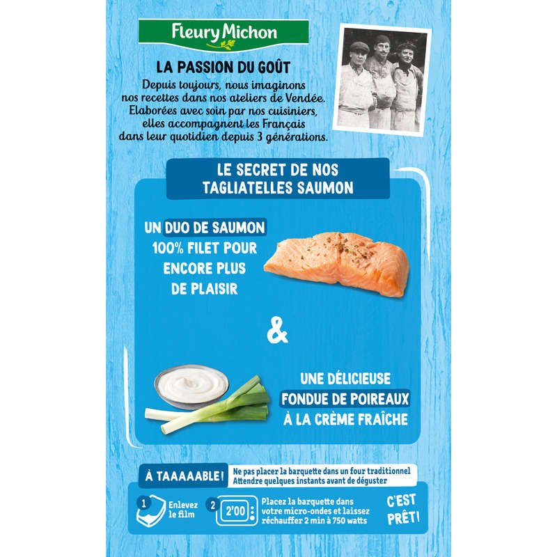 Fleury Michon Tagliatelles Au Saumon Crème Ciboulette 280g