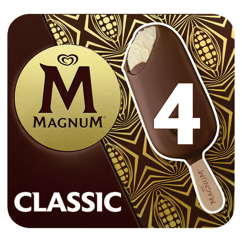 Magnum Glace classic bâtonnet 4x100ml
