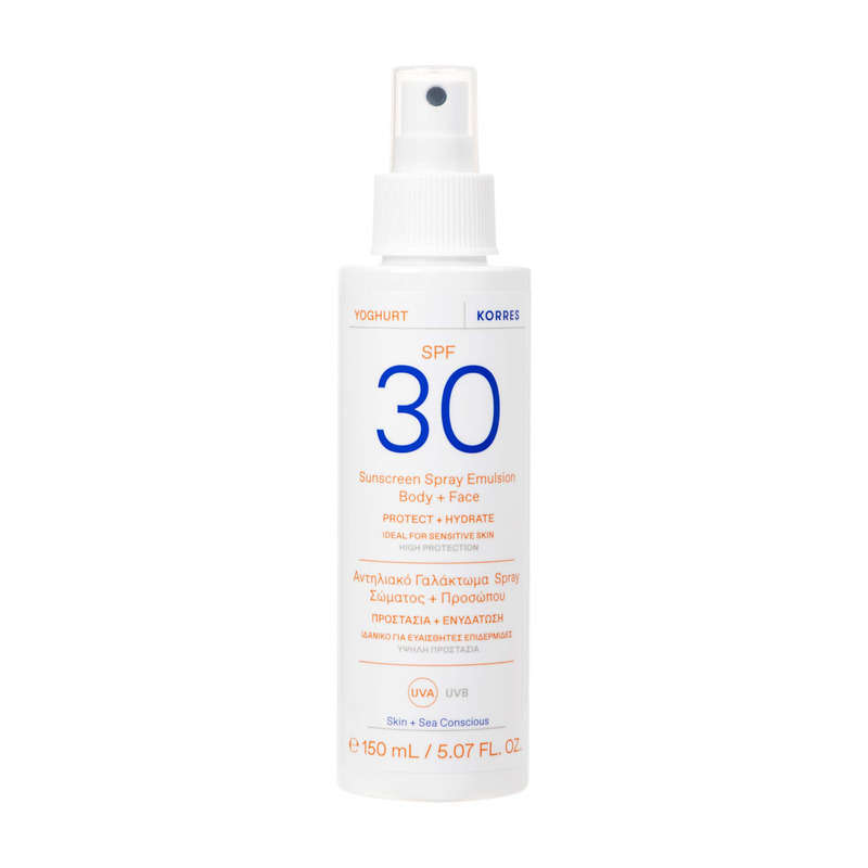 Emulsion Solaire en Spray Corps & Visage SPF30 Yaourt 150ml