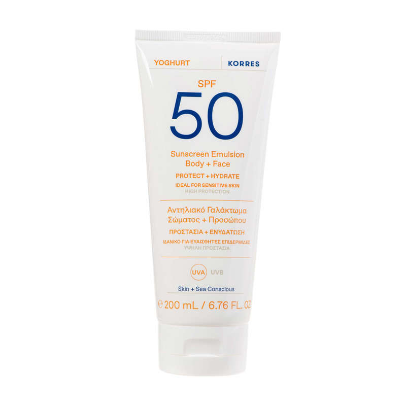 Emulsion Solaire Corps & Visage SPF50 Yaourt 200ml