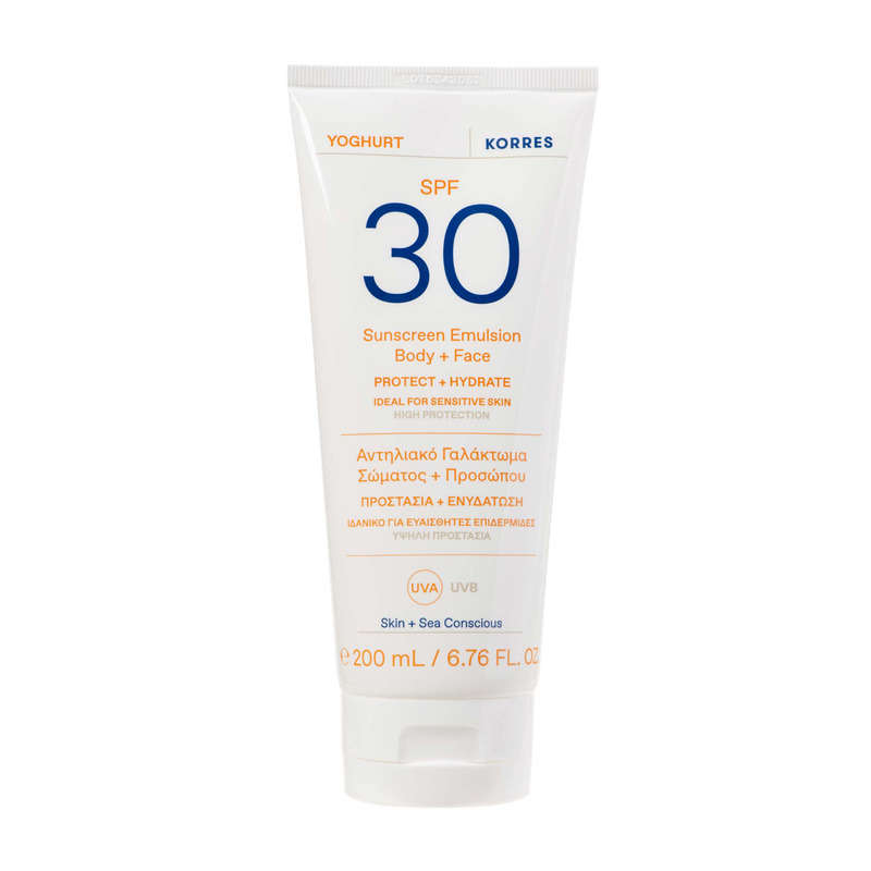 Emulsion Solaire Corps & Visage SPF30 Yaourt 200ml