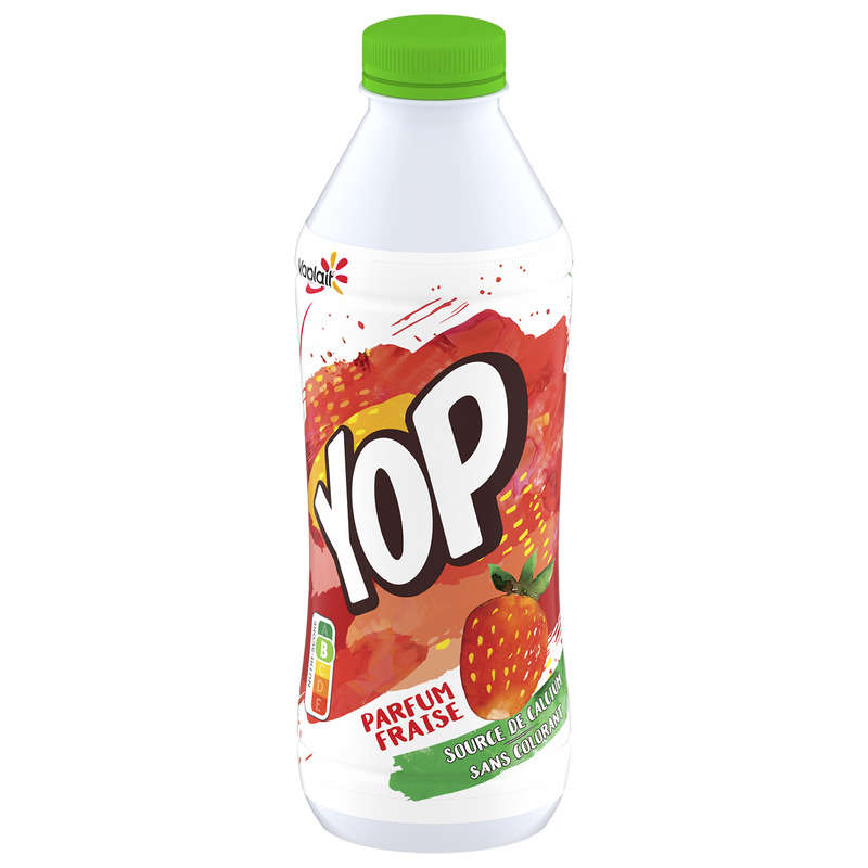 Yoplait Yop Yaourt à Boire Parfum Fraise 825g