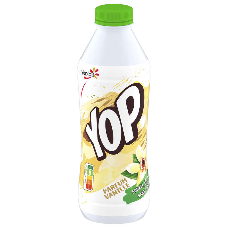 Yoplait Yop Yaourt à Boire Parfum Vanille Bouteille 825g