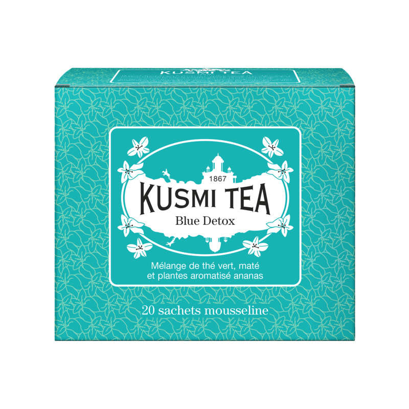 Kusmi Tea Mélange De Thé Vert, Maté Et Plantes Aromatisé Ananas 44g