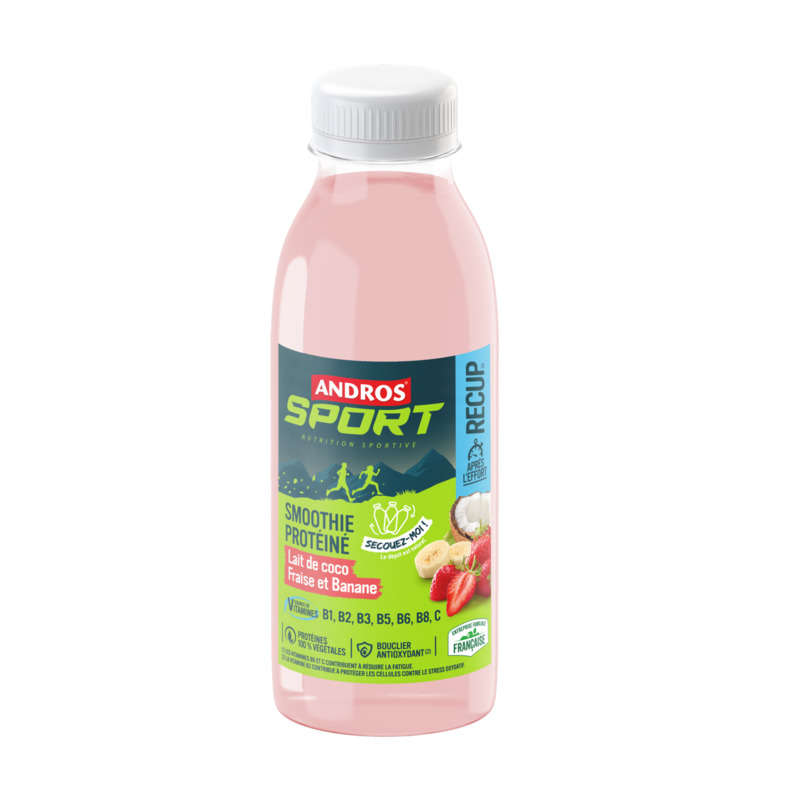 Andros Sport Smoothie Protéiné Fraise banane & Lait de coco 33cl