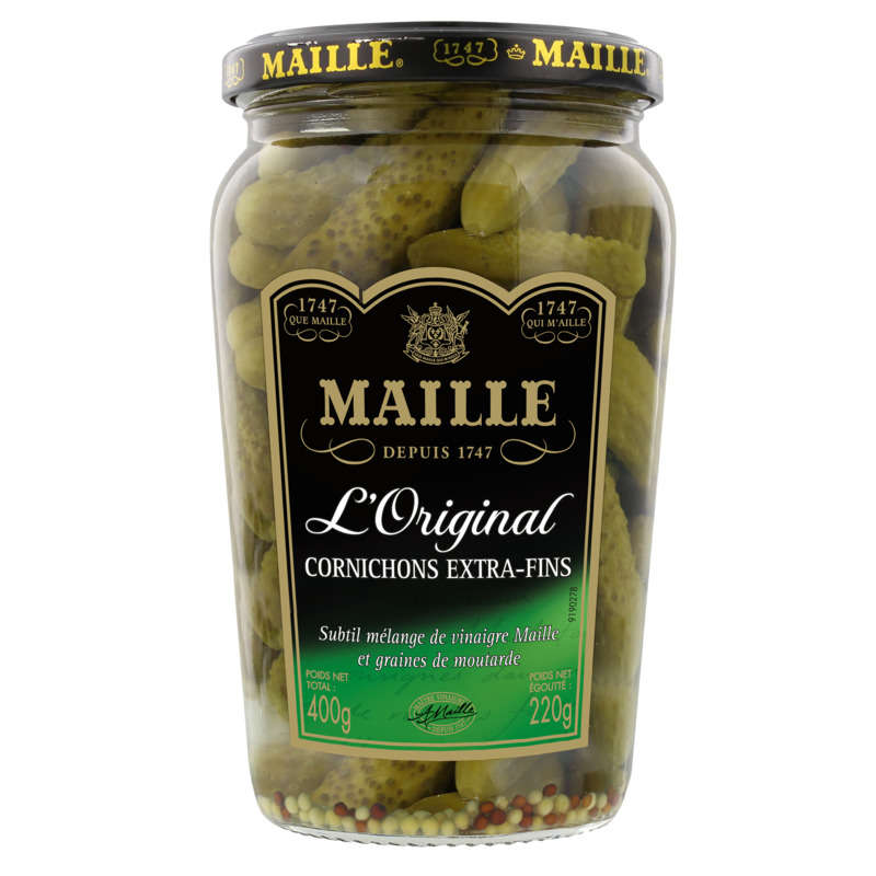 Maille Cornichons Extra-Fins L'Original Bocal 220g