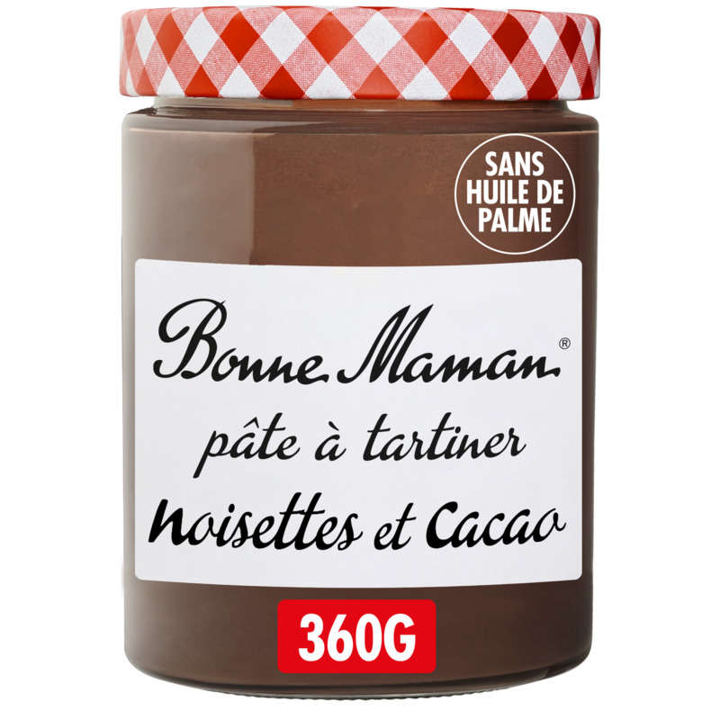 Bonne Maman Pâte à Tartiner Noisettes et Cacao 360g