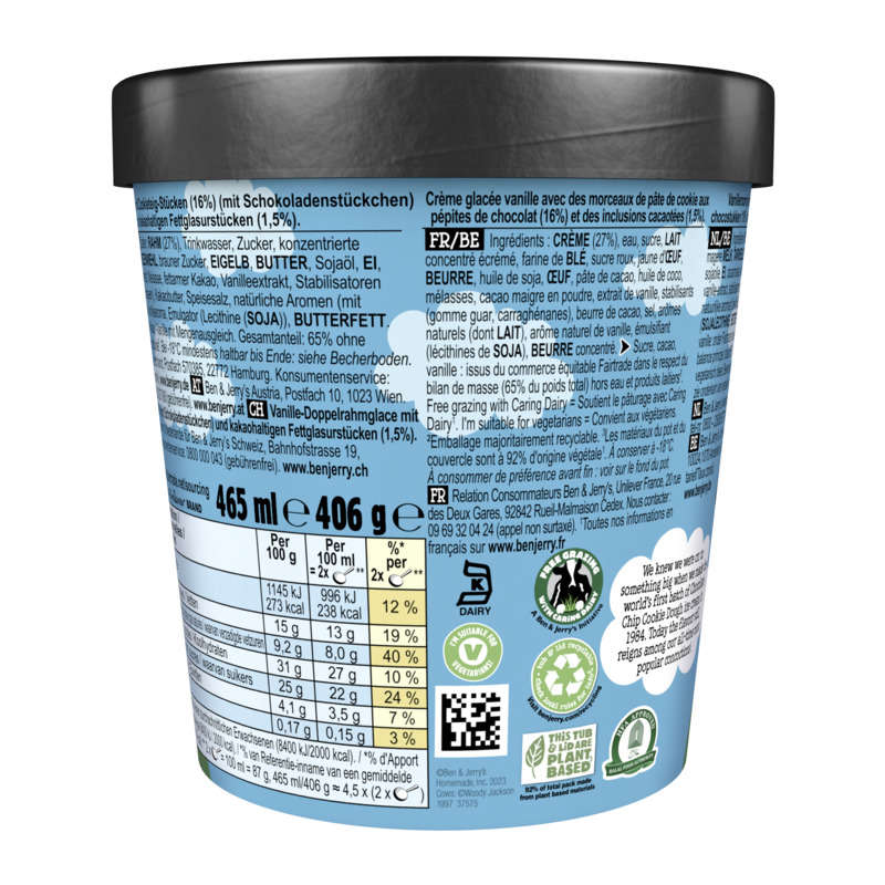 Ben & Jerry's Pot de Glace Cookie Dough 406g