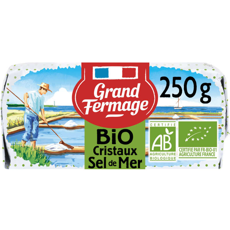 Grand Fermage beurre moulé au sel de Noirmoutier bio 250g