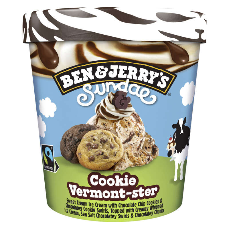 Ben & Jerry's Sundae cookie Vermont-ster 324g