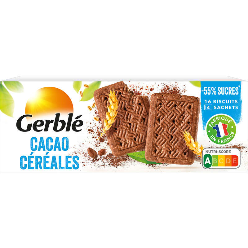 Gerblé Biscuit cacao céréales 160g