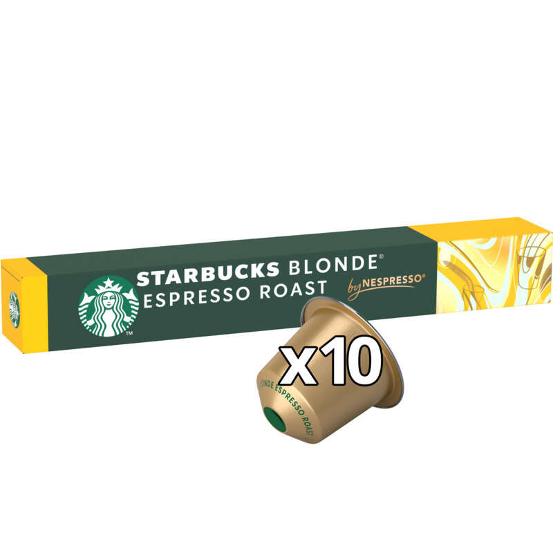 Starbucks Nespresso Blonde Espresso Roast, Intensity 6 X10