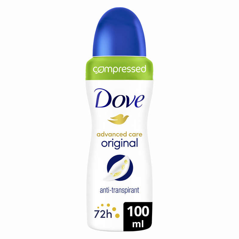 Dove déodorant spray compressé anti-transpirant original 100ml