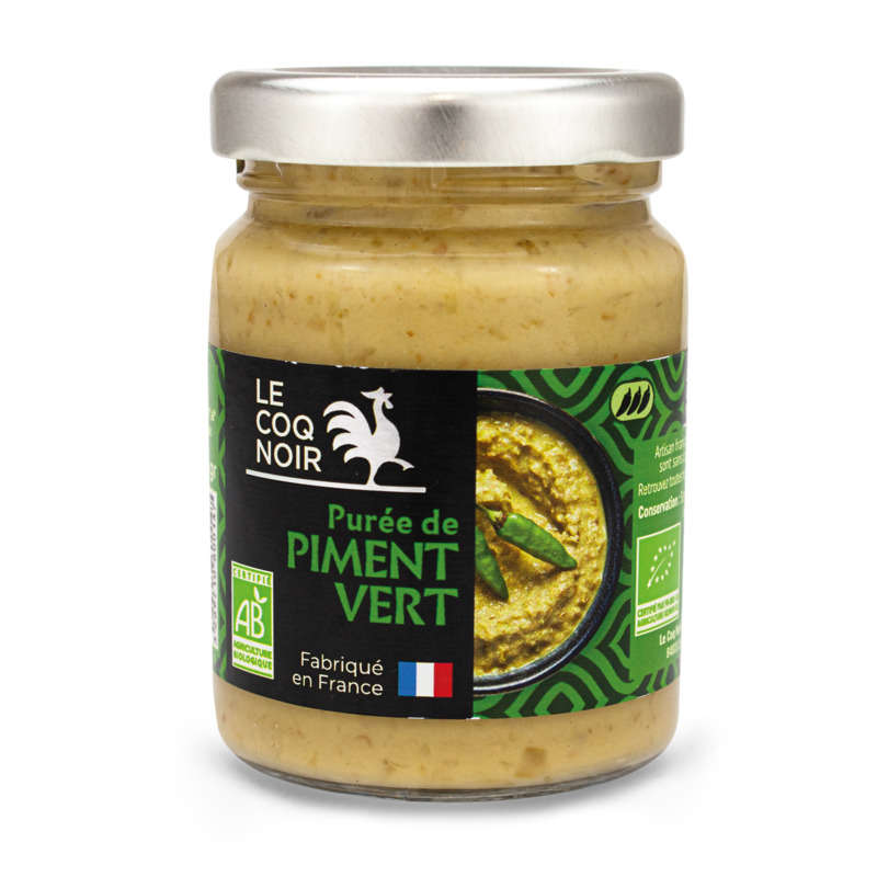 Le Coq Noir Puree De Piment Vert Biologique Lcn Bio 85G