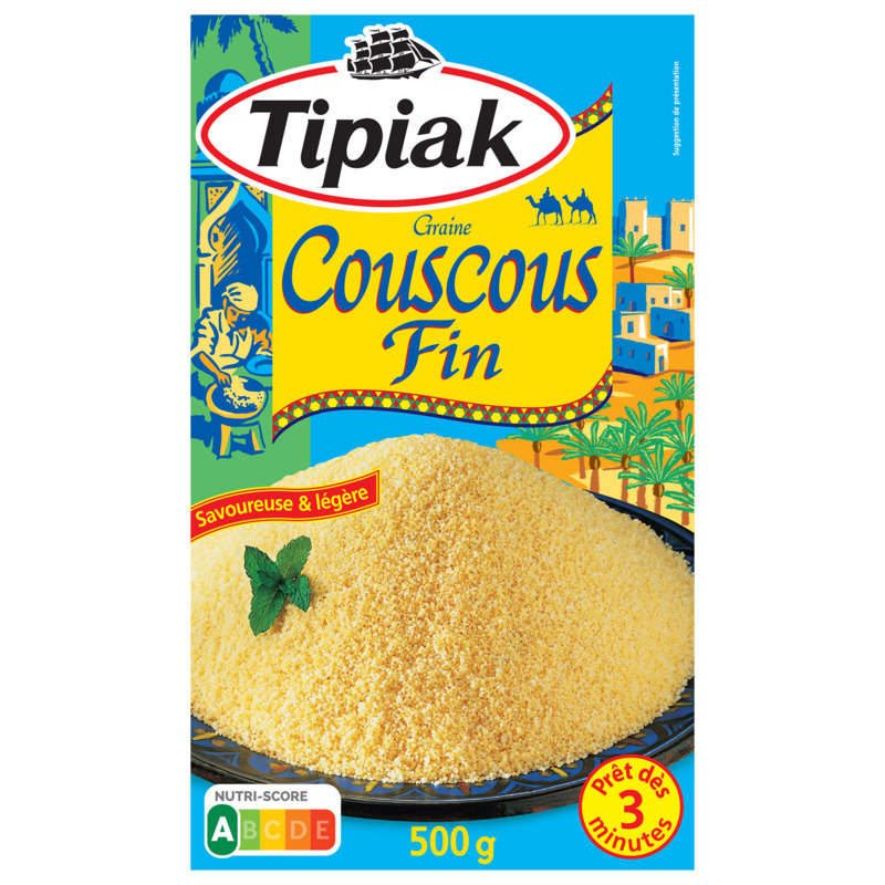 Tipiak Graine De Couscous Fin Prêt En 3Min 500g