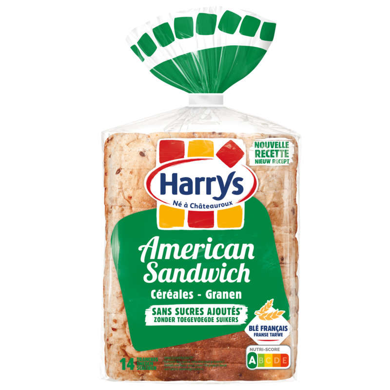 Harrys American sandwich céréales sans sucres ajoutés 550g