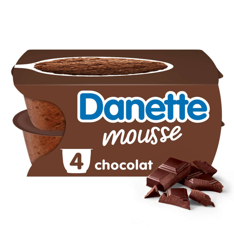 Danette Mousse Au Chocolat 4x60g