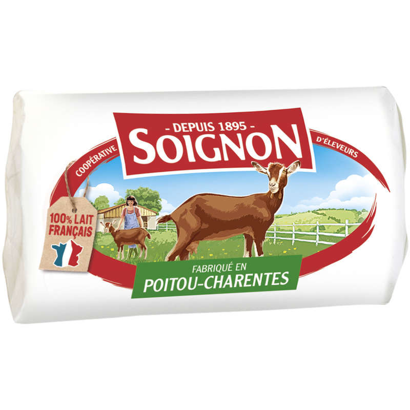 Soignon Bûche De Chèvre Au Lait Pasteurisé 120G