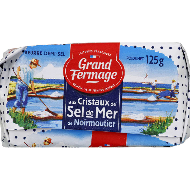 Grand Fermage Beurre Cristaux Sel De Mer 125g