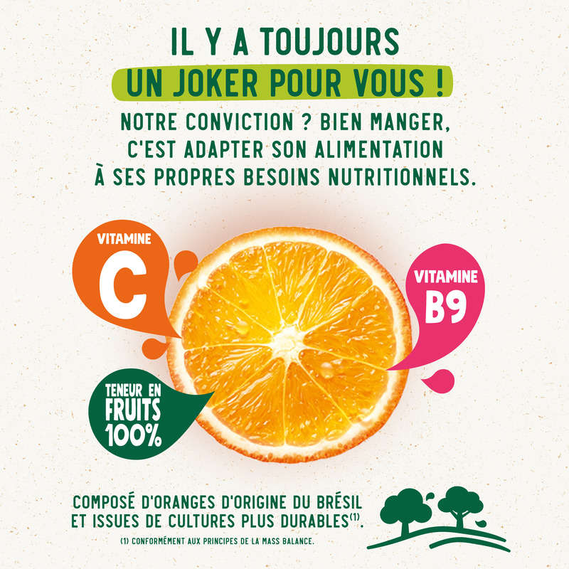 Joker Jus D'Orange Sans Pulpe 1L