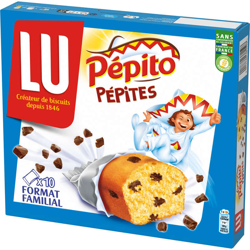 Lu Pepito Gâteaux aux pépites de Chocolat 300g