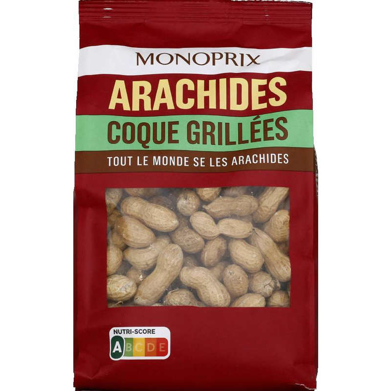 Monoprix Arachides coque grillées 500g