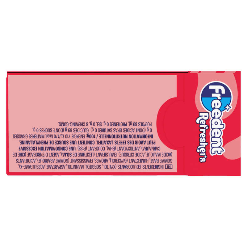 Freedent Refreshers Fraise Citron Sans Sucres 18g