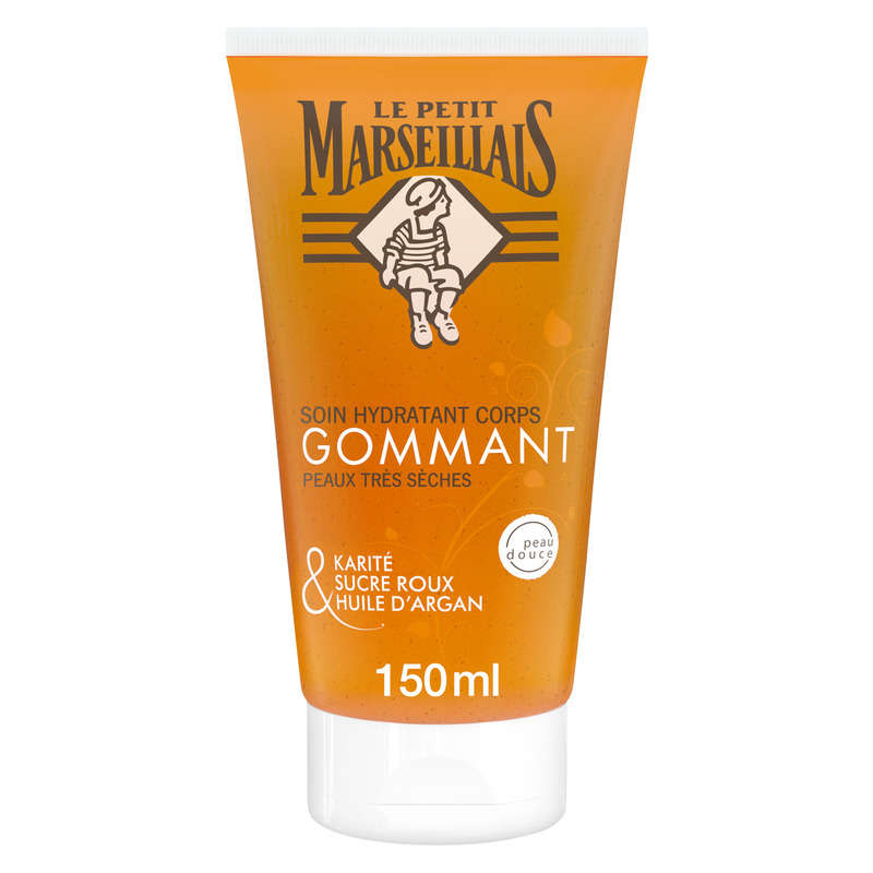 Le Petit Marseillais soin hydratant gommant au karité, sucre et argan 25cl