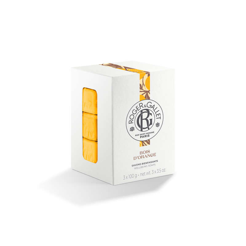 Roger & Gallet Coffret Savon Bienfaisant Bois d'Orange 3x100g